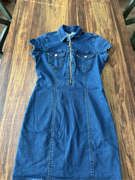 G by Guess Dresses & Skirts - G by Guess Indigo Denim Zip-Front Shirt Dress